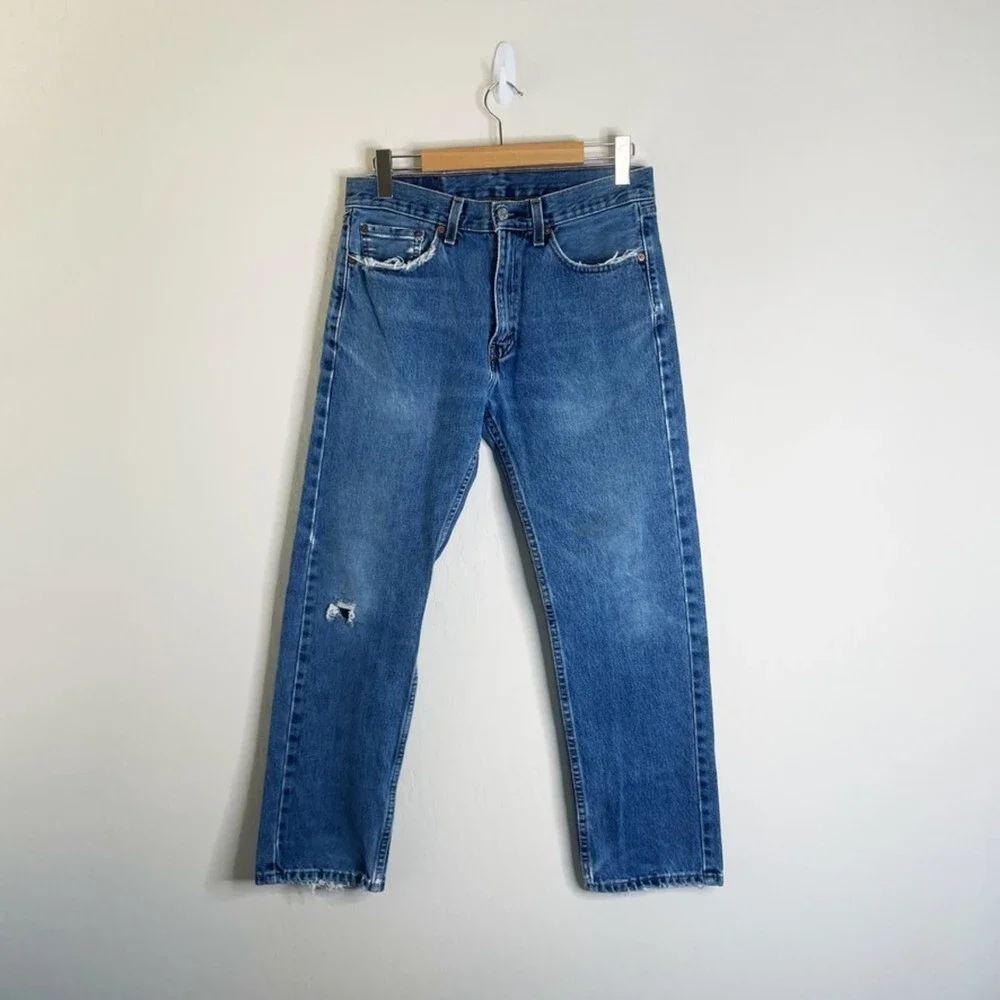 Vintage Levi's 505 Mid Rise Straight - Picture 2 of 8